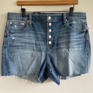 Gap Women's 4" High Rise Button-Fly Denim Shorts Size 16